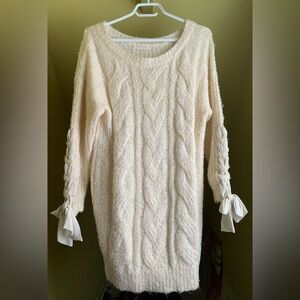Harajuku Sweater Dress with bow